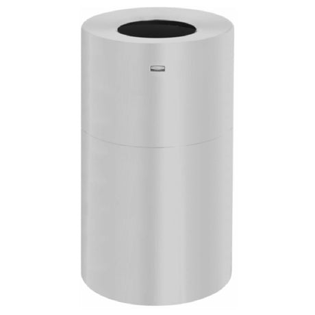 Rubbermaid FGAOT35SA - Designer Line™ Aluminum Waste Receptacle, 35 Gallon, 18" Dia. X 32"H