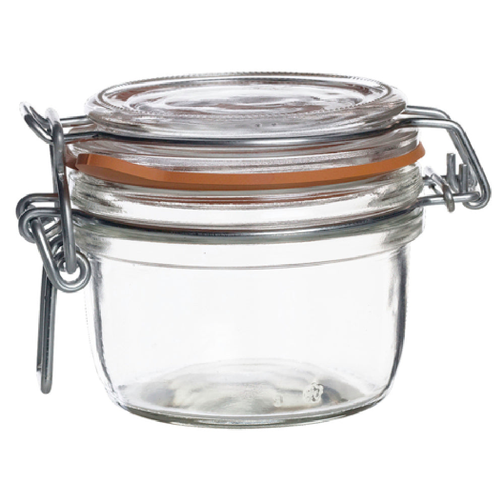 Steelite 4949Q460 Jar 6 Oz. (4 Oz. Below Rim) (H 2-7/8" M 4-3/8" T 3-3/8" B 2-1/2") Clear