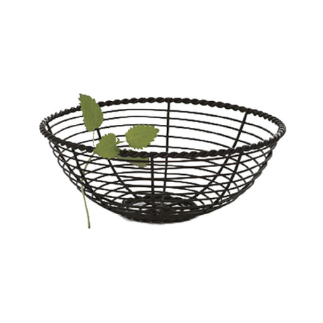 GET Enterprises WB-701 Clipper Mill Display Basket 8" Dia. X 3"H Round