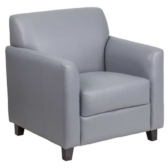 Flash Furniture BT-827-1-GY-GG Hercules Diplomat Series Reception Chair LeatherSoft Upholstery