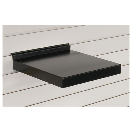 Hubert 74089 - Slatwall Shelf, 12"W X 12"D X 1-1/2"H, Metal