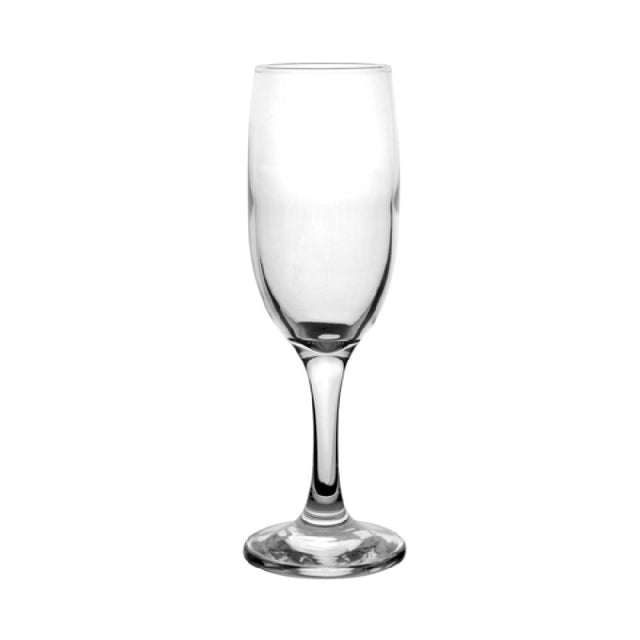 Steelite P44419 Pure Flute Glass 6.75 Oz. (H 7-1/2" M 2-1/2" T 2" B 2-1/2") Soda Lime