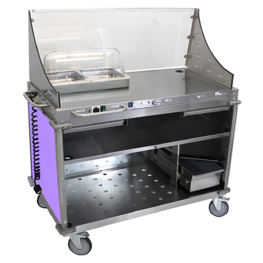 Cadco CBC-DC-L7 Mobile Demo/ Sampling Cart Large Full Size Buffet Server