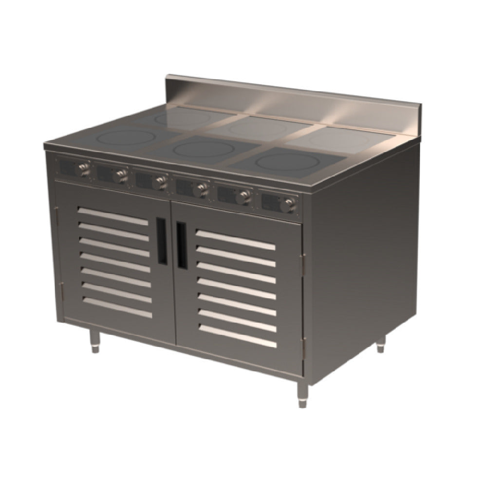 Spring USA BOH-1800D-6 BOH Induction Flameless Cooking Cart Electric 48"