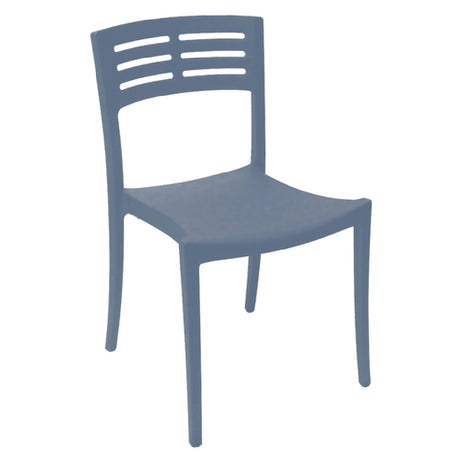 Grosfillex US738680 Vogue Stacking Side Chair Indoor/outdoor Use Contoured