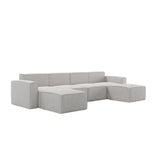 Flash Furniture IS-IT2231-6PCSEC-CRM-GG Bridgetown Luxury Modular Sectional Sofa