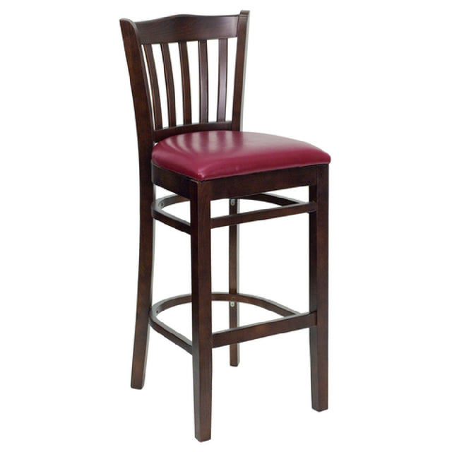 Flash Furniture XU-DGW0008BARVRT-WAL-BURV-GG Hercules Series Restaurant Bar Stool