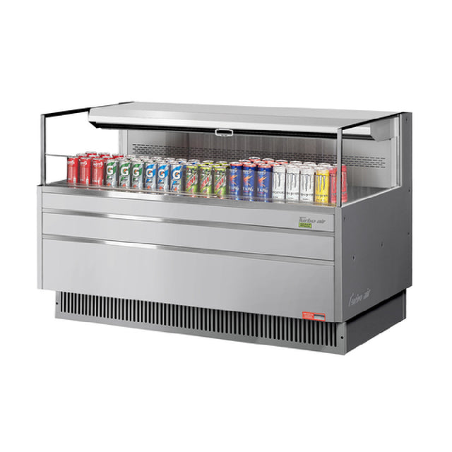 Turbo Air TOM-60L-UF-S-1S-N Horizontal Open Display Merchandiser Low-profile 8.0 Cu. Ft. Capacity