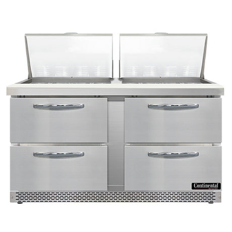 Continental Refrigerator SW60N24M-FB-D Mighty Top Sandwich Unit Front Breather