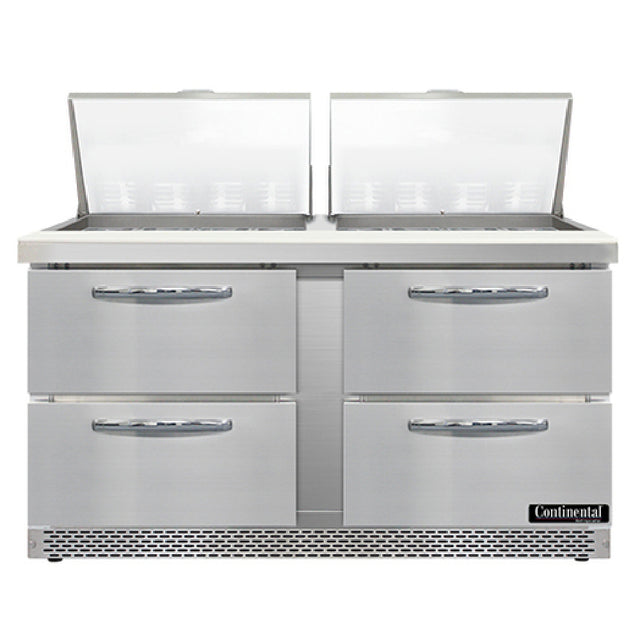 Continental Refrigerator SW60N24M-FB-D Mighty Top Sandwich Unit Front Breather