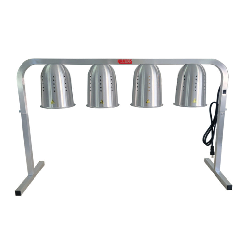 Hubert 207649 - Kratos 31M-008 Commercial Freestanding Heat Lamp, (4) Bulbs, Adjustable Height