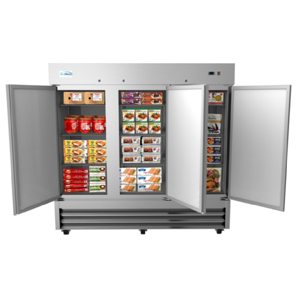 Koolmore RIF-3D-SS Freezer Reach-in Three Section