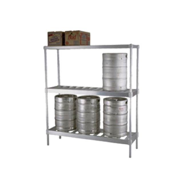 Eagle KR1842A-X Panco® Beer Keg Rack 3-tier 42"W X 18"D X 76"H