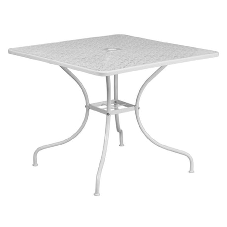 Flash Furniture CO-6-WH-GG Patio Table 35-1/2" X 35-1/2" X 28-3/4"H Square