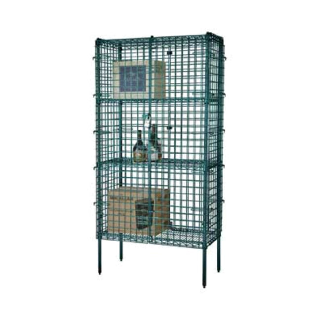 1880 Hospitality FSSEC24363GN Focus Foodservice Security Cage Complete Stationary Kit