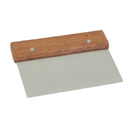 Thunder Group SLTWDS006 Dough Scraper 6" X 4" Wood Handle