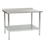 Eagle Group UT2460B - Budget Series Work Table, 60"W X 24"D, 430 Stainless Steel Top With 1-1/2"H Rear Up-turn