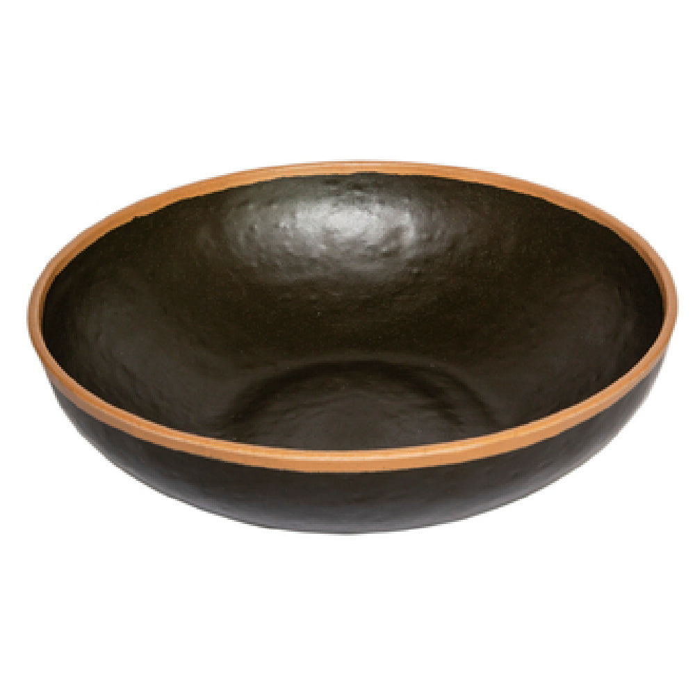 GET Enterprises B-320-BR Pottery Market™ Display Bowl 4 Qt. (4.56 Qt. Rim-full) 12-1/4" Dia. X 3-1/4"H