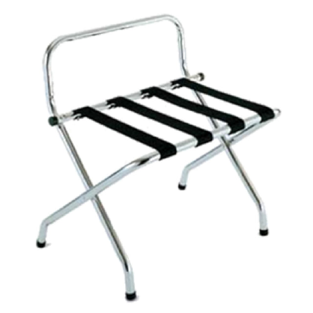 Central Specialties 1055C-BL Luggage Rack 24-1/4"W X 16"D X 26-1/2"H High Back