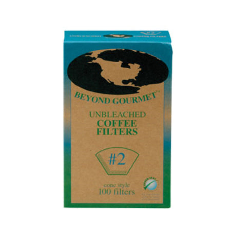 Harold Import Co. 0402PRO Beyond Gourmet™ Unbleached Coffee Filters #2 (100 Each Per Box) (20 Boxes Total Per Display/case)