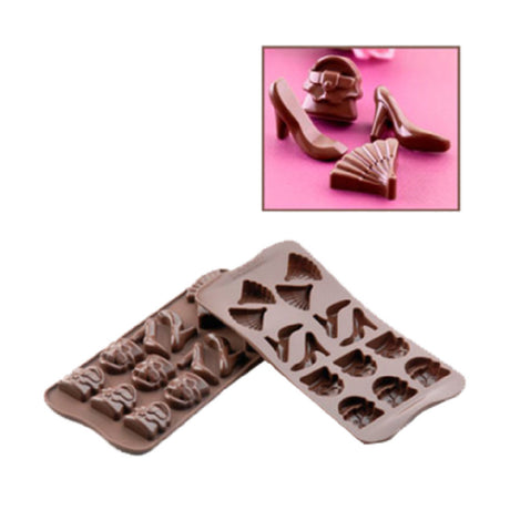 Louis Tellier SCG14 Silikomart Chocolate Mold Fashion Makes (14) 0.17 To 0.27 Oz. Pieces