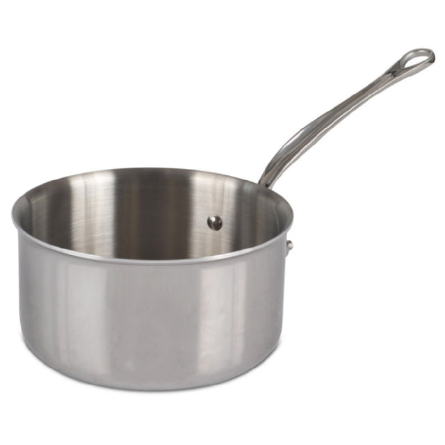 JB Prince S401 20 Mauviel M'Cook Sauce Pan 3.6 Qt. 8" Dia. X 7"H Round