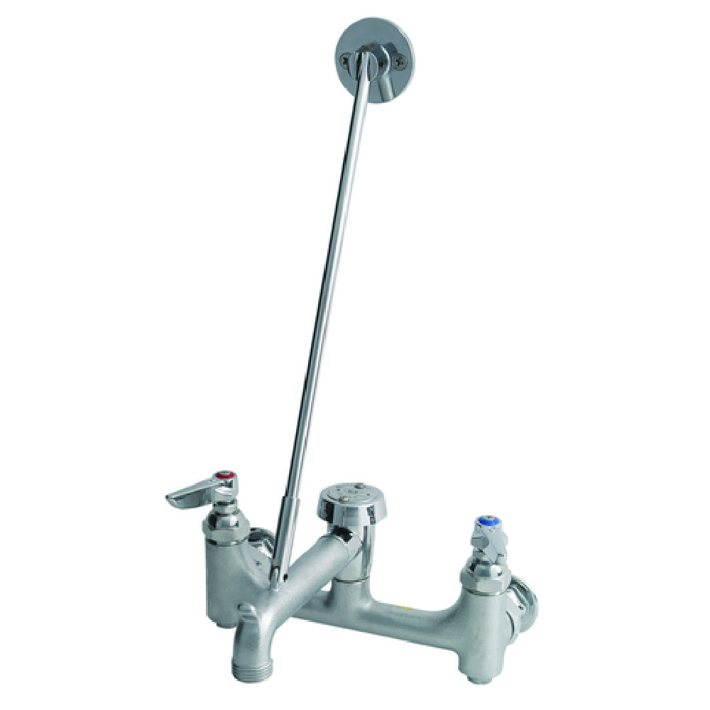 T&S Brass B-0665-BSTR Service Sink Faucet 8" Centers 2-3/8" Clearance From Wall To Center Of Faucet