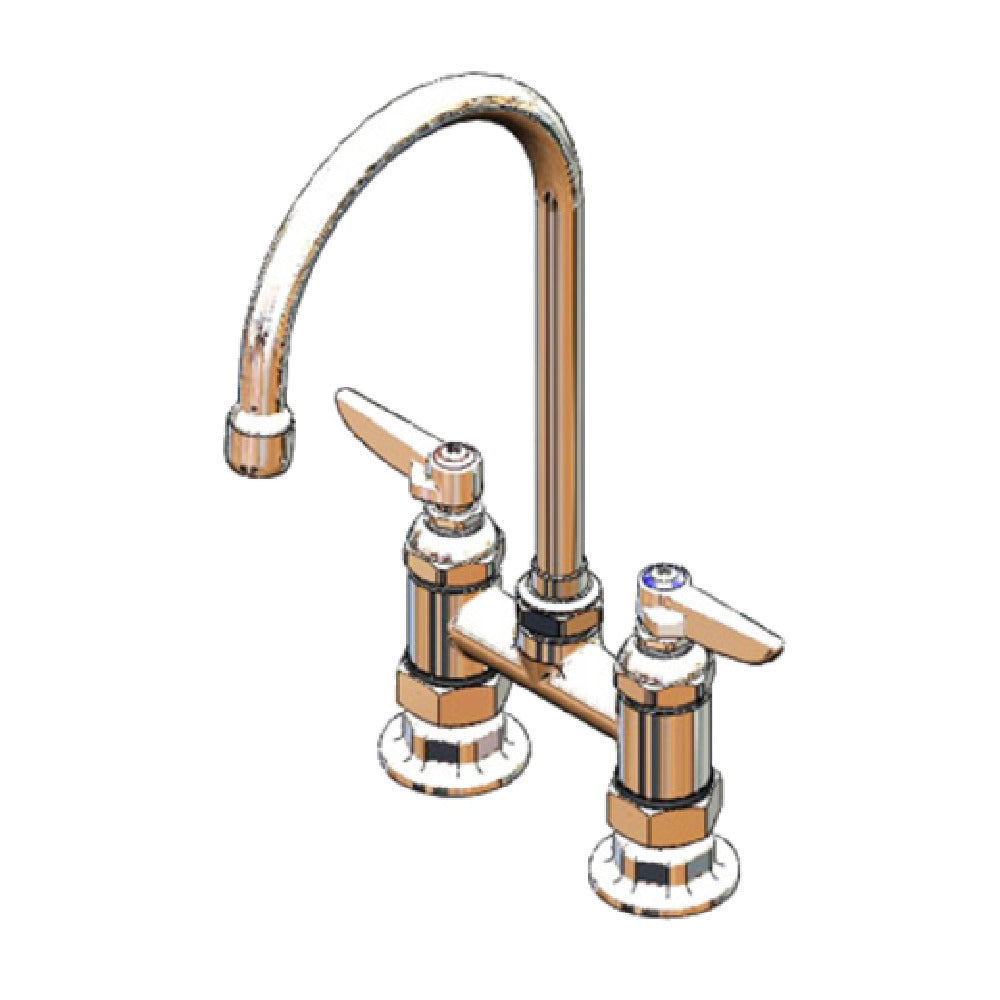 T&S Brass B-0325-A22 Mixing Faucet Deck Mount 4" Adjustable Centers