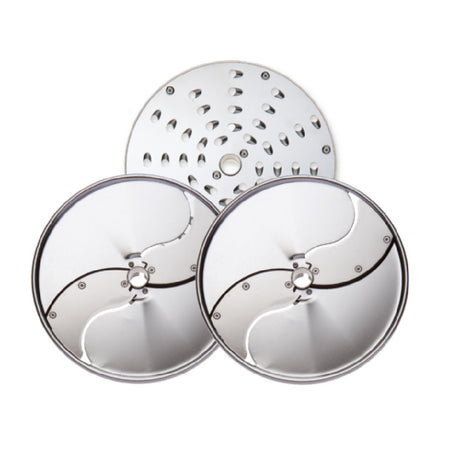 Eurodib 650107 Dito Sama Discs For Pizza 5/64" 5/32" 9/32" (2mm And 4mm Pressing/Slicing Discs With S-blades 7mm Grating Disc )