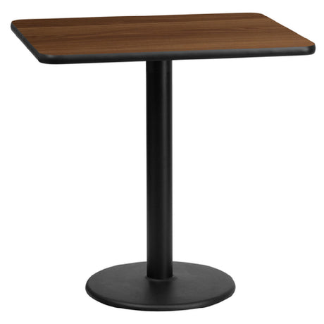 Flash Furniture XU-WALTB-2430-TR18-GG Table 30"W X 24"D X 31-1/8"H Dining Height