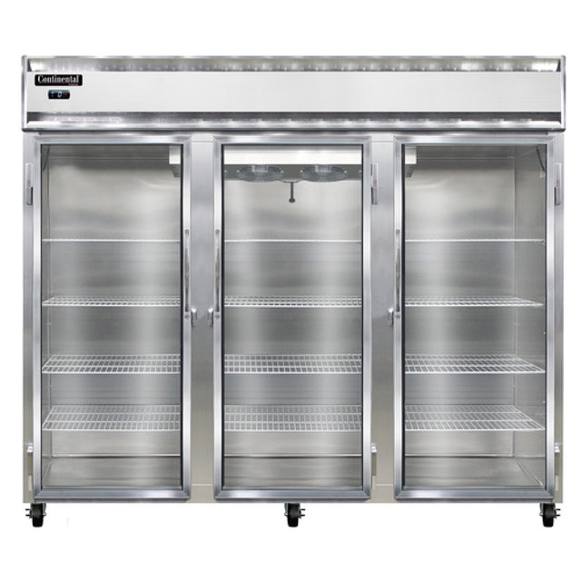 Continental Refrigerator 3FENSSGD Extra-Wide Freezer Reach-in 85-1/2"W