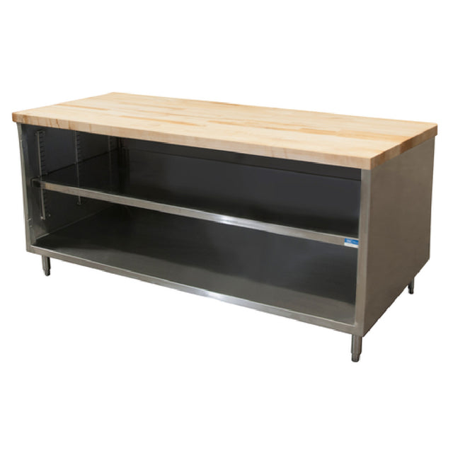 BK Resources CMT-3672 Chef Table Cabinet Base With Open Front 72"W X 36"D X 34-3/4"H Overall Size