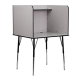 Flash Furniture MT-M6221-SGLSC-GREY-GG Study Carrel Stand-alone With Top Shelf