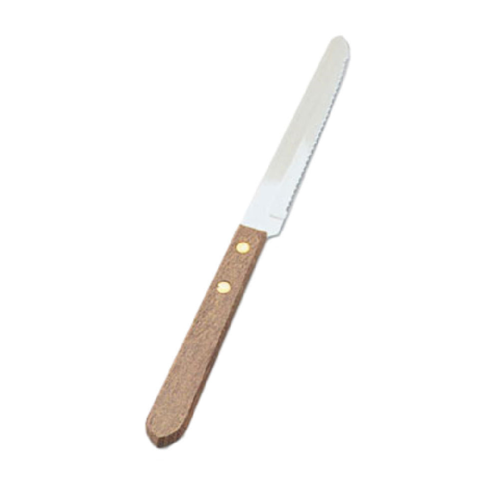 Vollrath 48147 Steak Knife Round Tip Wood Handle