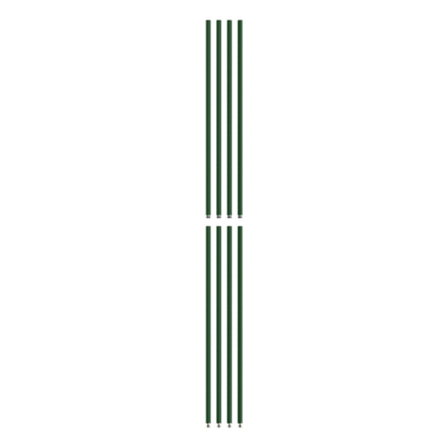 OlympicJ74TSPK-4PK 4 Pack Of 2-piece Posts For A Single Shelving Unit Chromate With Olympic Green-Guard™ Epoxy Finish