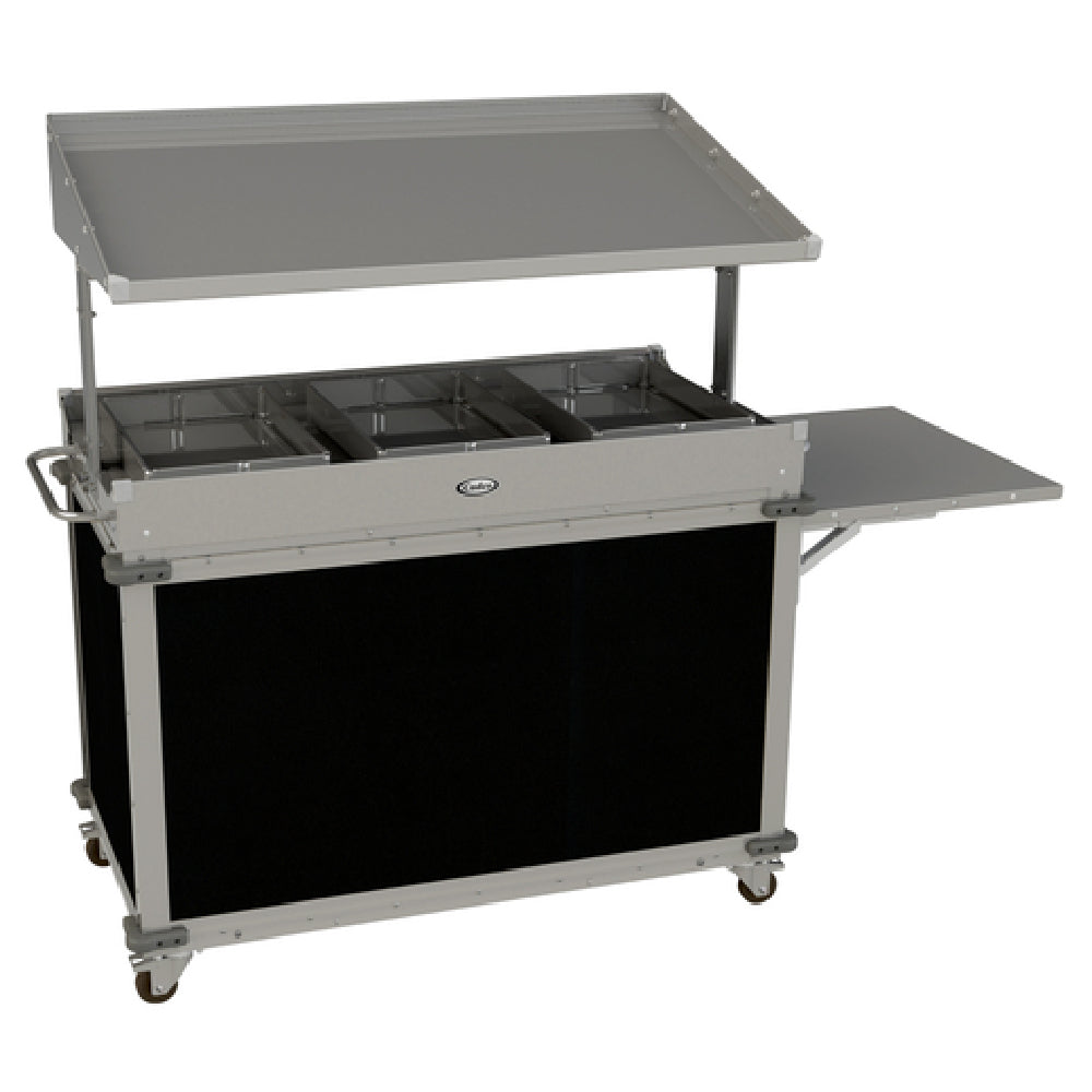 Cadco CBC-GG-B3-L6 MobileServ® Standard Grab & Go Merchandising Cart Large 1-sided Grab & Go Shelf On Top