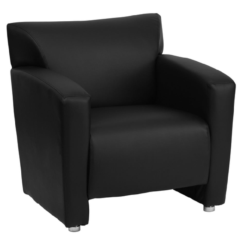 Flash Furniture 222-1-BK-GG Hercules Majesty Series Reception Chair LeatherSoft Upholstery