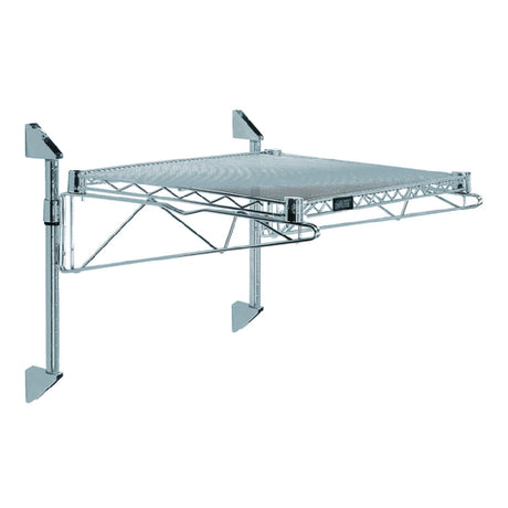 Quantum WC14-CB1272GY Cantilever Single Shelf Post Wall Mount (1) 72"W X 12"D Shelf