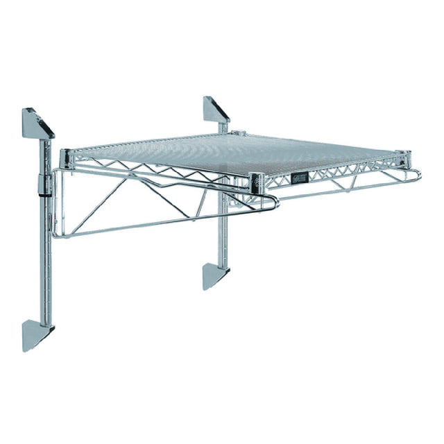 Quantum WC14-CB1272GY Cantilever Single Shelf Post Wall Mount (1) 72"W X 12"D Shelf