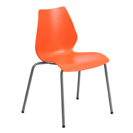 Flash Furniture RUT-288-ORANGE-GG Hercules Series Stacking Chair 770 Lb. Weight Capacity