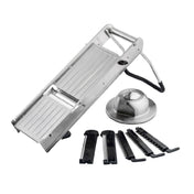 TableCraft Products 12629 - Mandoline Slicer Set, 17-3/4" X 6-1/2" X 8-1/4", (5) Blades Included