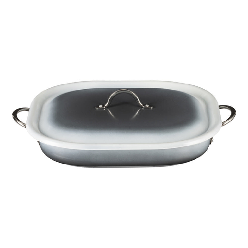 Bon Chef 73023-OM-S Country French X Ombre Roasting Pan 5 Qt 15" X 11" X 2 7/8"