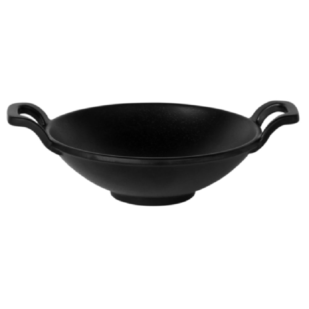 Elite Global Solutions MFP6238-B Melamine Wok 6" Dia. X 1-7/8"H With Dual 1-1/8" Handles