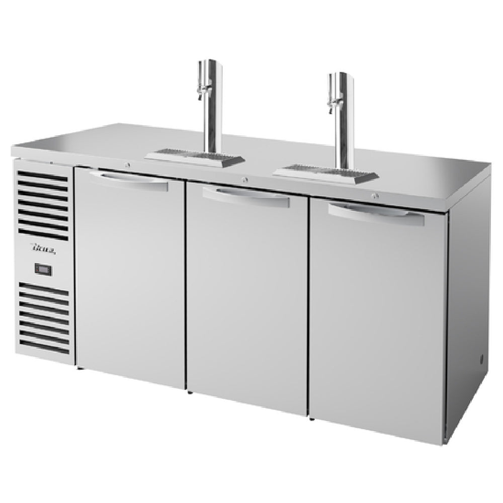 True Refrigeration TDR72-RISZ1-L-S-SSS-1 Refrigerated Draft Bar Cooler Three-section