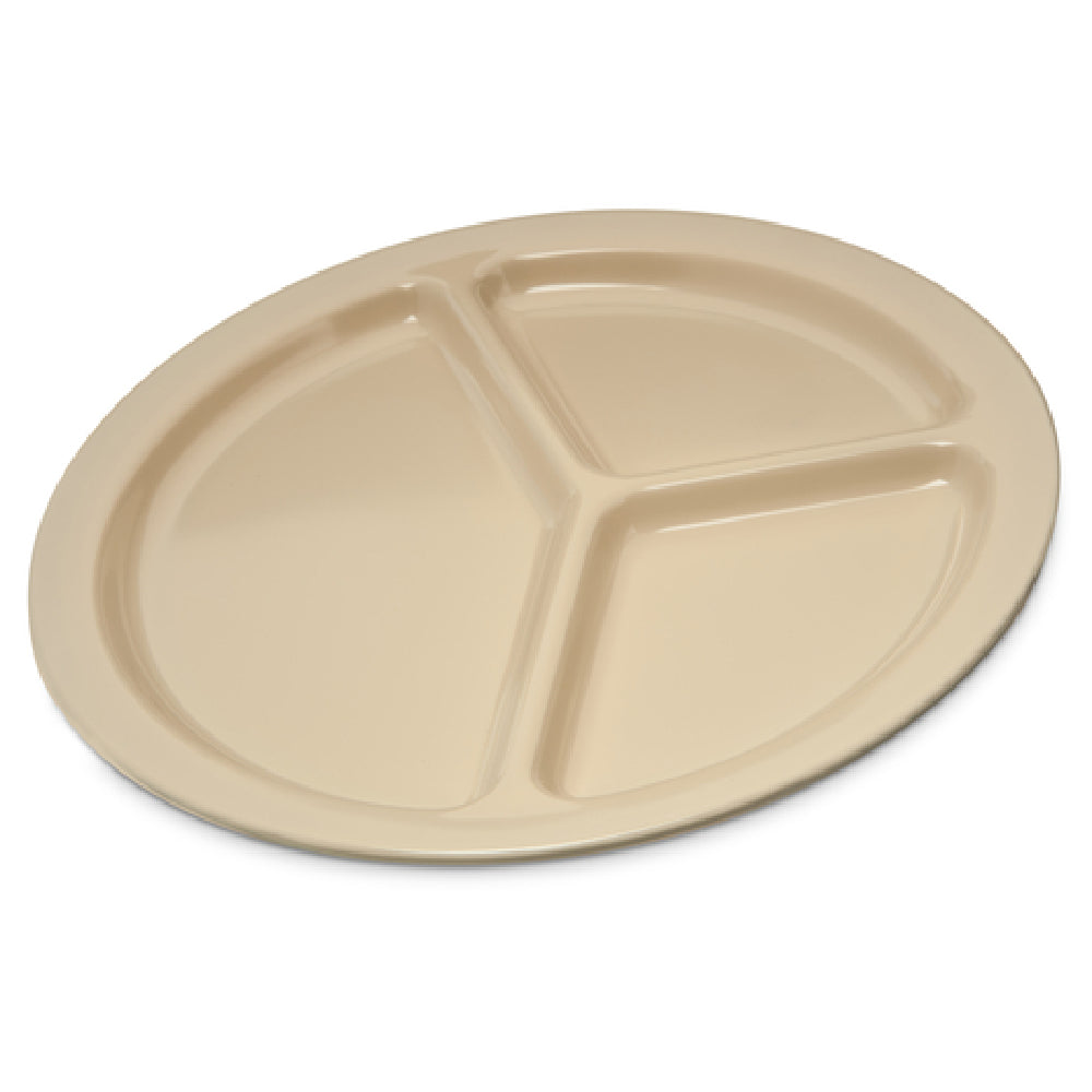 Carlisle KL10225 Carlisle Kingline™ 3-Compartment Plate 10" Dia. Round