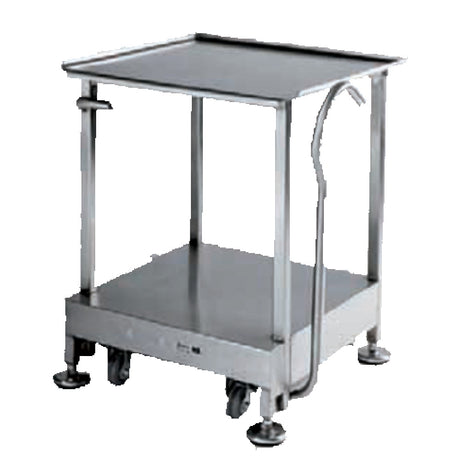 Bizerba B56-BZ-1 Work Table Equipment Stand 31.75"H With Retractable Casters Under Carriage