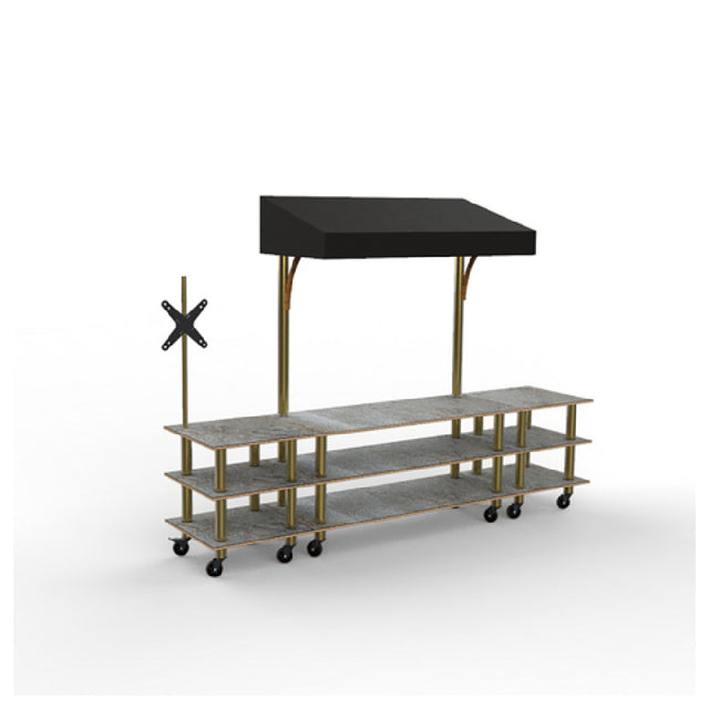 Steelite MGCMLA12GBBW Mogogo Modular Interactive Station Unique Gray