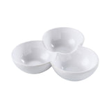 Yanco OK-817 Osaka 3-Divided Sauce Dish 7"W X 6"D X 1.5"H (per Case= 4 Dozen) (sold By Case)