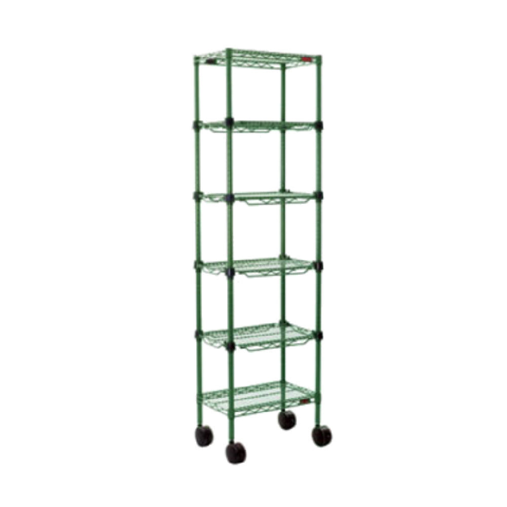 Eagle MC1436-63-5VG Aisle Merchandising Cart 5-tier 36"W X 14"D X 63"H