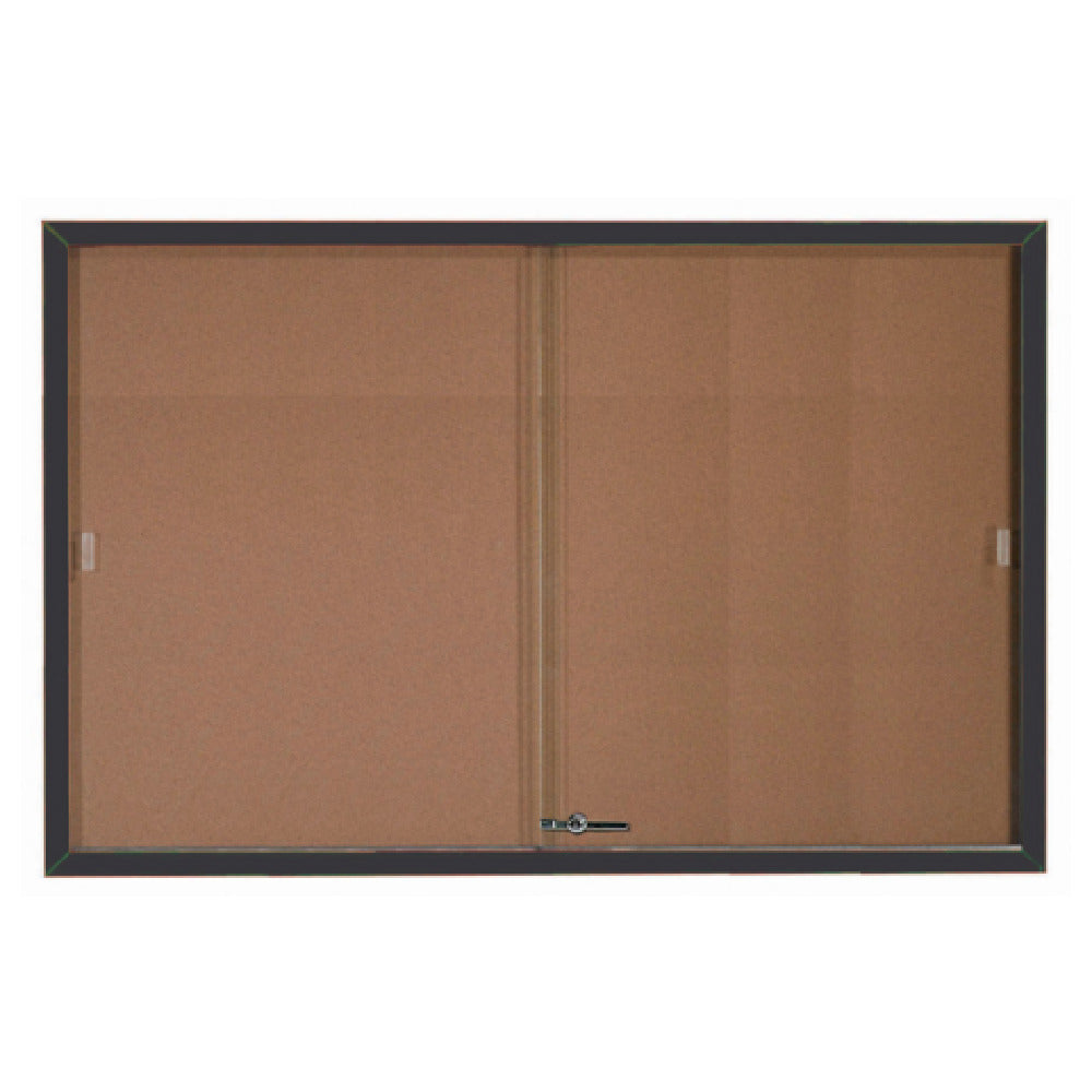 Aarco SBC4872BA Bulletin Board 72"W X 48"H Enclosed